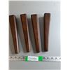 Image 1 : (4) Wooden Furniture Legs 10"