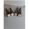 Image 2 : (4) Wooden Furniture Legs 10"