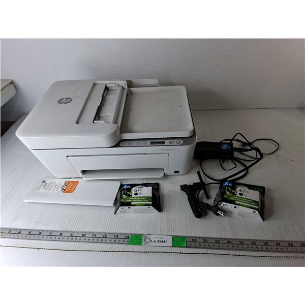HP DeskJet 4155e Printer/Copier Scanner & Ink-Untested/Improper Cord- Can't Ship