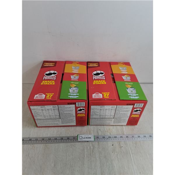 (2) Pringle Assorted Snack Stacks With 27 Packs In Each