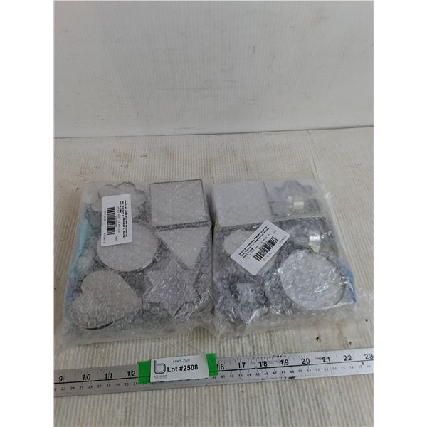 (2) Packs Of (6) Piece Cookie Cutters With Different Shapes