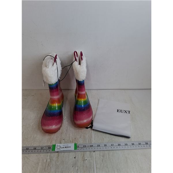 Funcoo Light Up Girl Rubber Boots Size 3