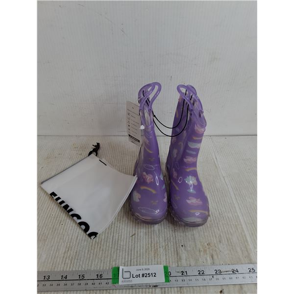 Funcoo Light Up Girl Rubber Boots Size 8