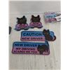 Image 2 : Fleece Lined Toddler Beanie, Cat Themed Car Magnets