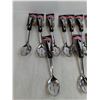 Image 2 : (14) Metal Slotted Spoons Appear Unused