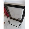 Image 5 : Decorative Serving Trays 16'x8.5', Picture Frame As Is 5"x7"Party Hats, Spray Bottle, Vase 7" Diamet
