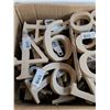 Image 2 : Box Of Free Standing MDF Numbers 5"