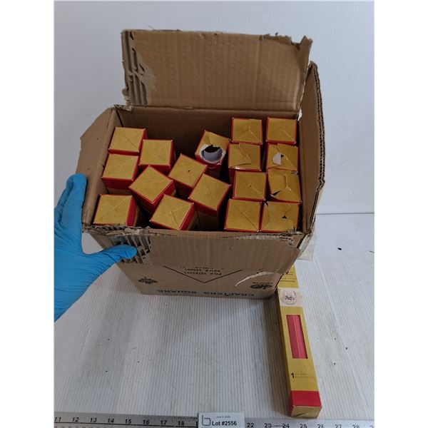 (18) Boxes Of Vinyl Paper In Red