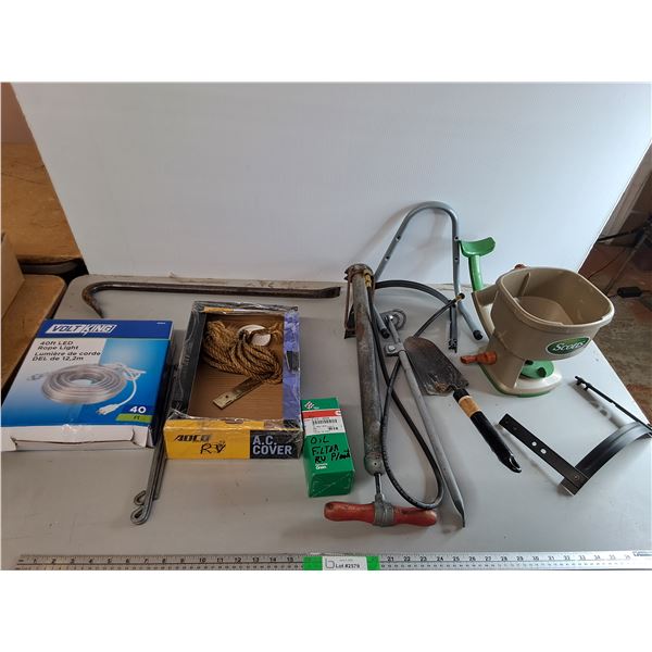 Rope Light- Powers On, Crow Bar, Scott Spreader, Misc. Can't Ship
