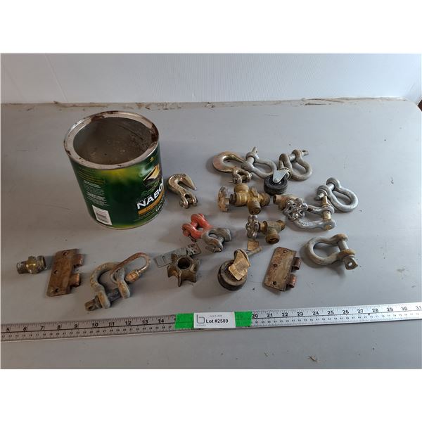 Anchor Shackles, Outdoor Water Taps, Castors, Misc. As Is