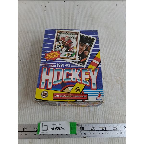 Box Of O-Pee-Chee 1991-92 Hockey  Cards/ Bubble Gum- Cannot Authenticate