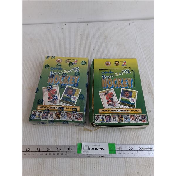 (2) Boxes Of 1992 O-Pee-Chee Hockey Cards Sealed- Cannot Authenticate