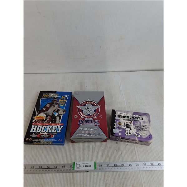 (3) Boxes Of Hockey Cards - Cannot Authenticate
