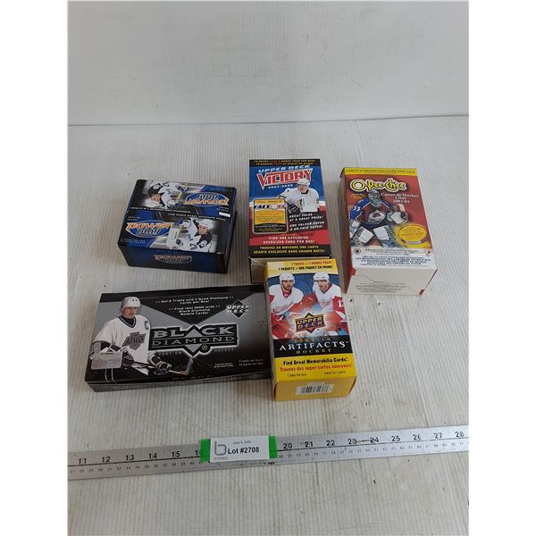 Various Boxes Of Assorted Hockey Card Packs- Cannot Authenticate