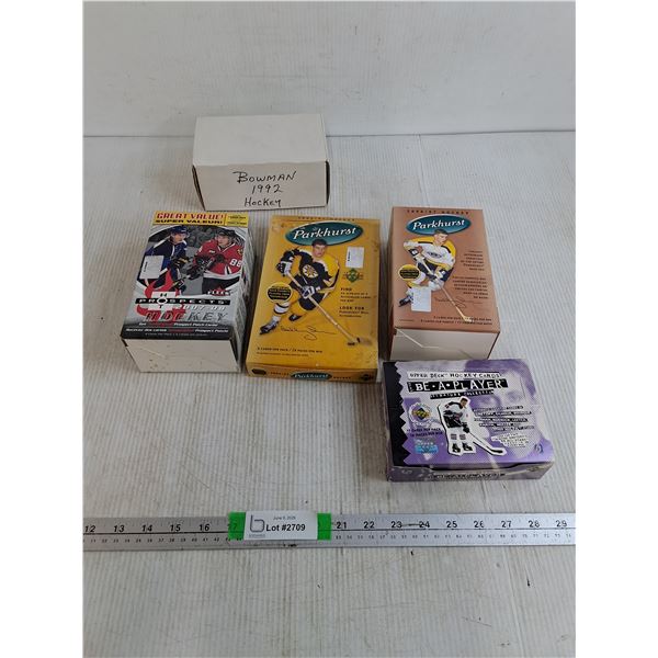 Various Boxes Of Hockey Card Packs- Cannot Authenticate