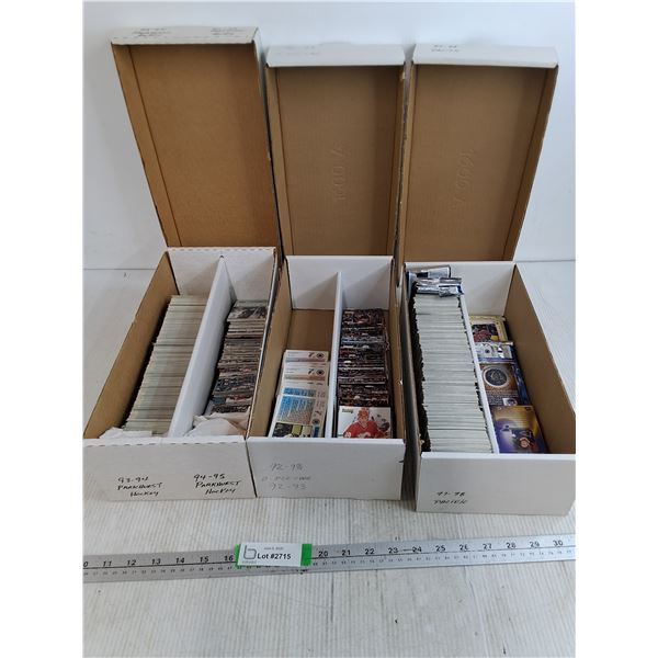 (3) Boxes Of Assorted Hockey Cards- Cannot Authenticate