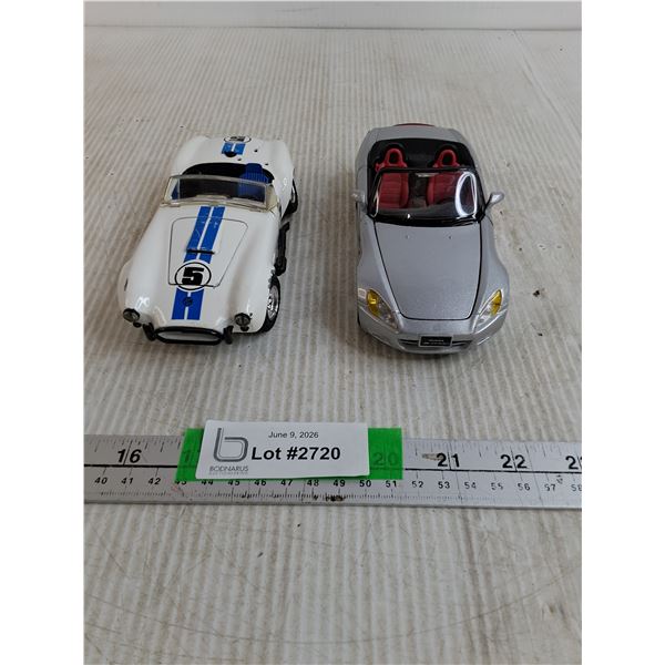 (2) Car Models Up To 6.5"- AC Corda, Honda S2000