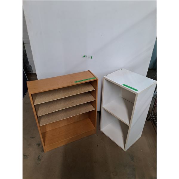 *(2) Wooden Shelf Units No Shipping