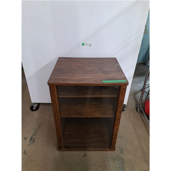 *Wooden Cabinet with Glass Door No Shipping