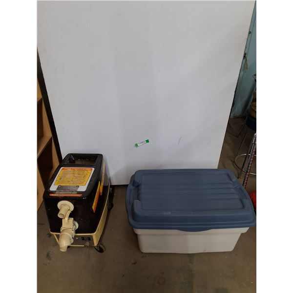 *Upholstery Cleaner and Rubbermaid Tote Bin Box, Cannot Ship