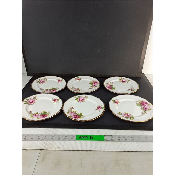 (6) Royal Albert Bone China 8" Plates