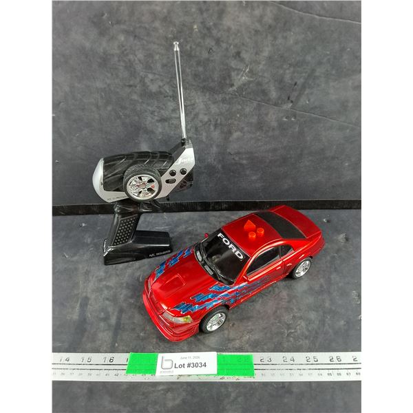 Jada Toy Ford Mustang R/C Toy w/Controller - As Is