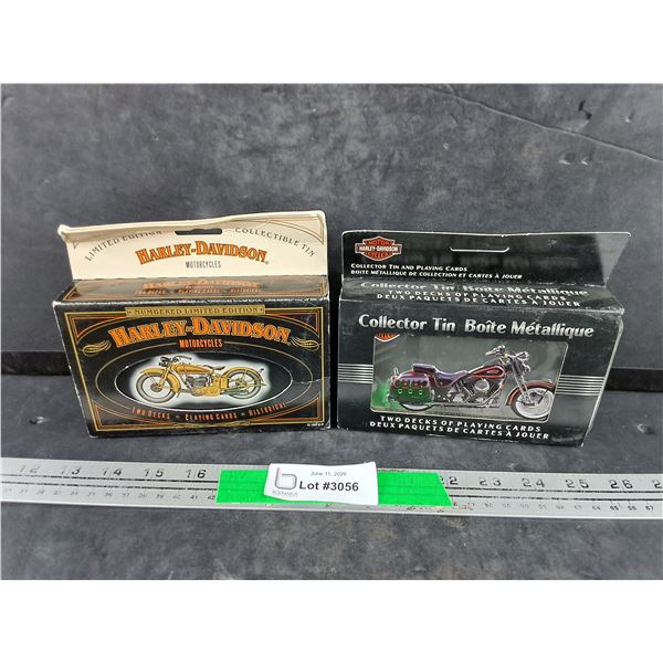 Harley Davidson Collector Tins & Playing Cards