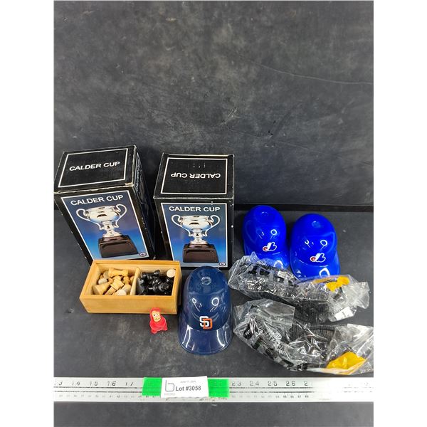 Calder Cups, Sunglasses, Chess Pieces, Misc