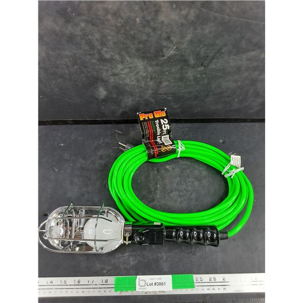 Pro Glo 25ft Trouble Light - Powers On, As Is