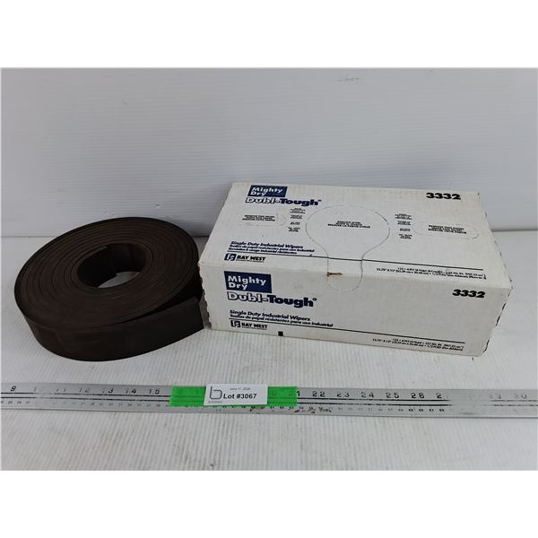 Mighty Dry Dubl Tough Single Duty Industrial Wipers & Rubber Strap