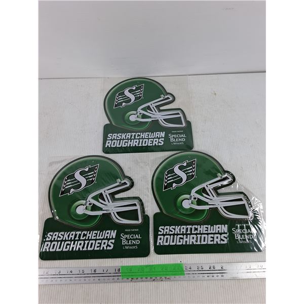 (3) Saskatchewan Roughriders Wall Signs