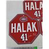 Image 2 : (3) Montreal Canadiens Halak 41 Wall Signs