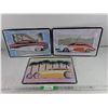 Image 1 : (3) Cooltinart Vintage Car Metal Signs 16" x 12"