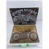 Image 1 : (2)  Motorcycle Wall Metal Signs 16" x 12"