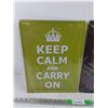 Image 2 : Ride Hard & Keep Calm & Carry On Wall Metal Signs 16" x 12"