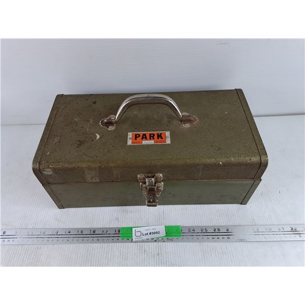 Vintage Park Metal Tool Box & Assorted Hardware