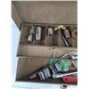 Image 4 : Vintage Park Metal Tool Box & Assorted Hardware