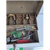Image 5 : Vintage Park Metal Tool Box & Assorted Hardware
