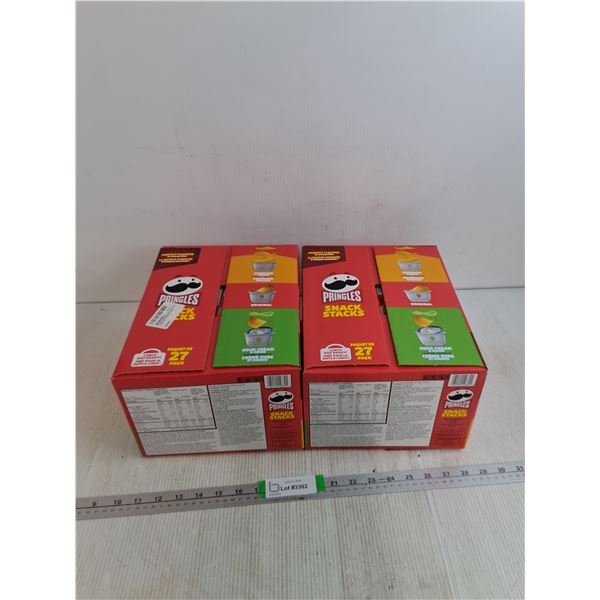 (2) Boxes Of Pringles Assorted Pack Snacks As Is