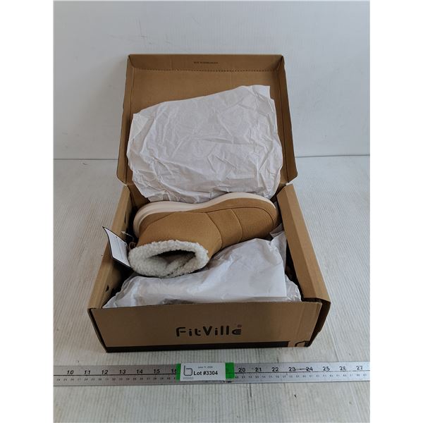 Fitville CozyCore Cinnamon Winter Boots V17 Women Size 8
