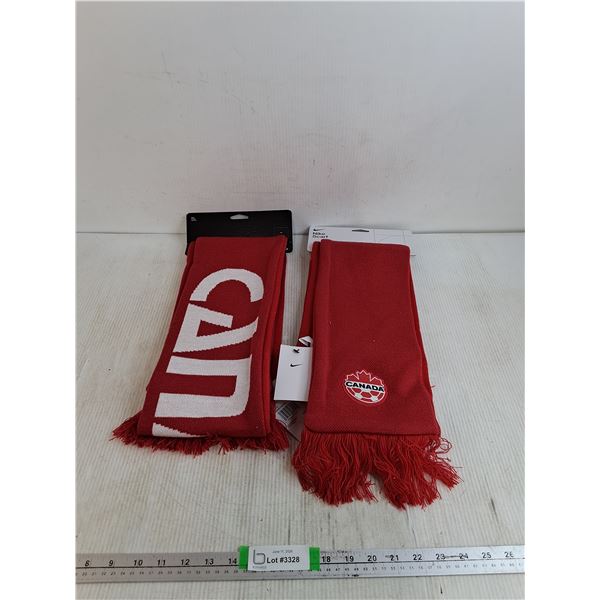 (2) Nike Scarf Canada Themed Appear New