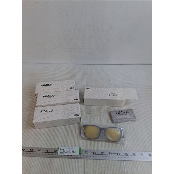 (4) Fimilu Eyewear Anti Glare Glasses Appear NIB