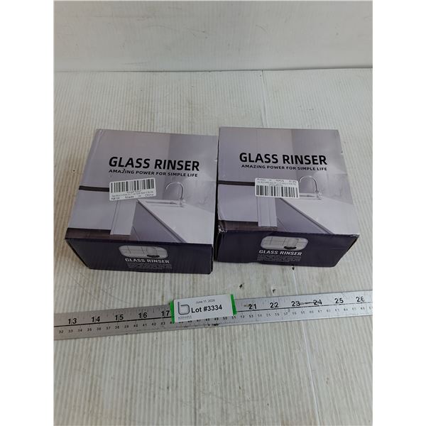 (2) Boxes Of Glass Rinsers Appear NIB