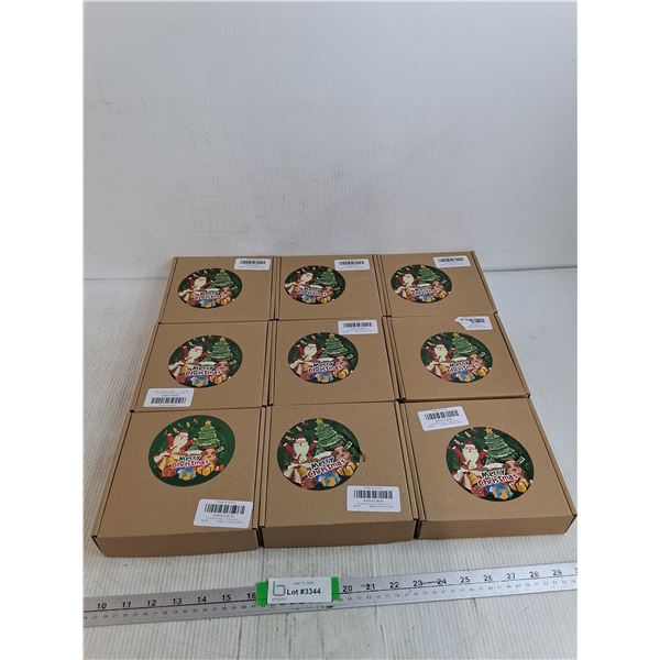 (9) Boxes Of 6" Christmas Tree Star Appear NIB