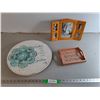 Image 1 : Rotating Storage Tray 15", Photo Frame, & 'Blessed' Sign