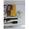 Image 5 : Glue Sticks & Glue Gun, Wire Crimping Tool, Pipe Wrench, Screwdriver, Coleman Portable Power Source,