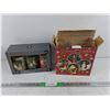 Image 1 : LED Candle Set & Set of 4 Holiday Ceramic Plates