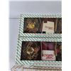 Image 2 : Christmas Card Holders & (2) Candle Ring Set w/ 2 Candles