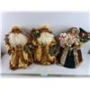 Image 1 : (3) Santa Claus Figures 17"
