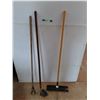 Image 1 : **(2) Gardening Hoes & Rake - PICKUP ONLY